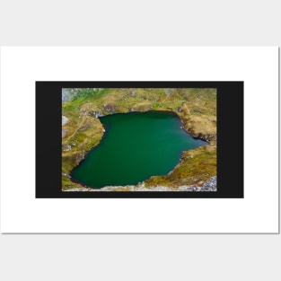 Glacial lake in the mountains Posters and Art